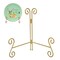 UoYeet Plate Stand 6 Inch Gold Display Plate Holder, Collapsible Iron Plate Stands for Display, Folding Display Easel for Photo, Pictures, Decorative Plate and Artwork (6-Inch, 1-Pack)